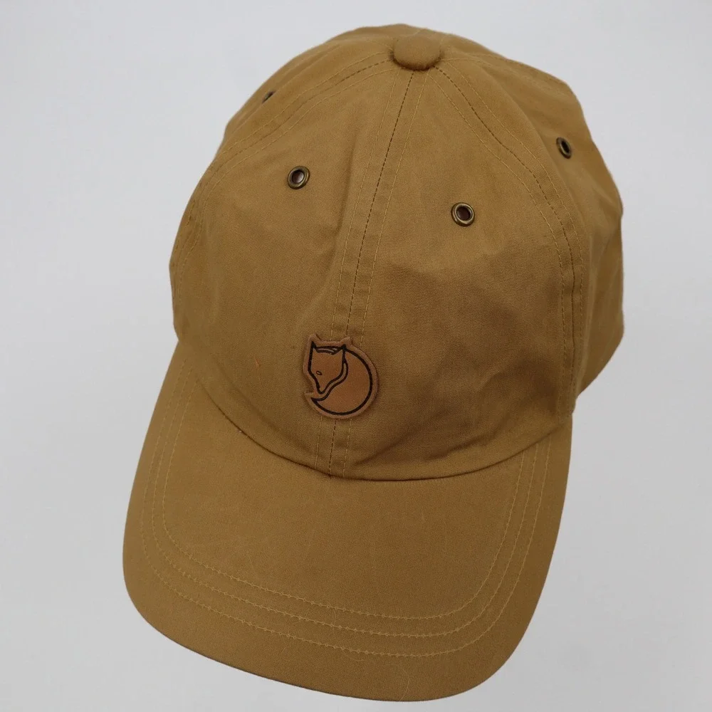 Fjallraven Helags Cap Mens L/XL Ochre Brown G-1000 Adjustable Hat - Picture 2 of 8